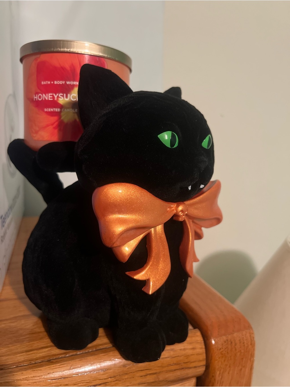 Cat candle holder & candle